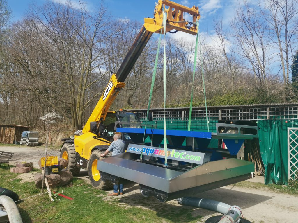 Generalüberholte aquamotec Anlage für sauberes Wasser und gesunde Fische.