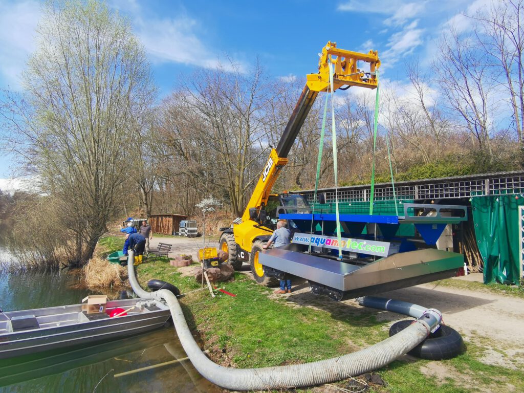 Generalüberholte aquamotec Anlage für sauberes Wasser und gesunde Fische.