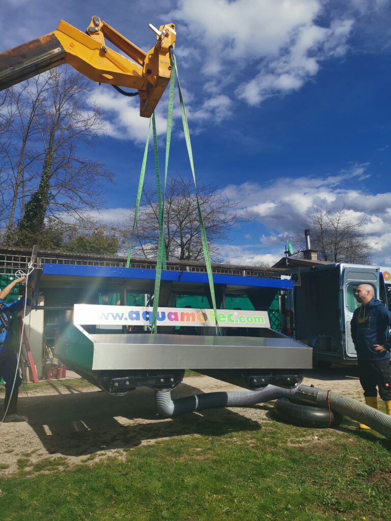 Generalüberholte aquamotec Anlage für sauberes Wasser und gesunde Fische.