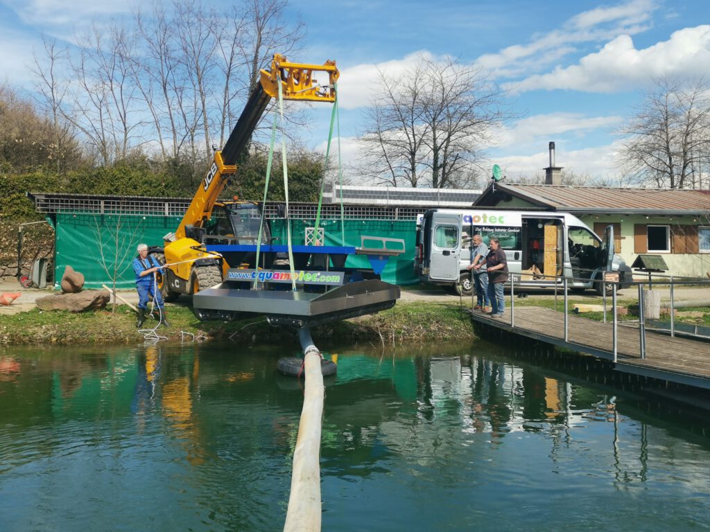Generalüberholte aquamotec Anlage für sauberes Wasser und gesunde Fische.